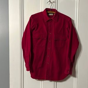 VINTAGE - LL Bean Chamois Cloth Shirt - Made in USA - Mens Large - Near Mint